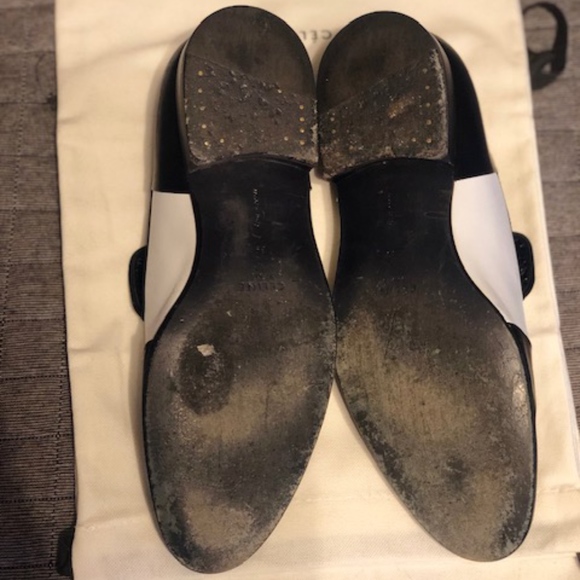 CÉLINE LEATHER ROUND-TOE LOAFERS - Picture 5 of 5